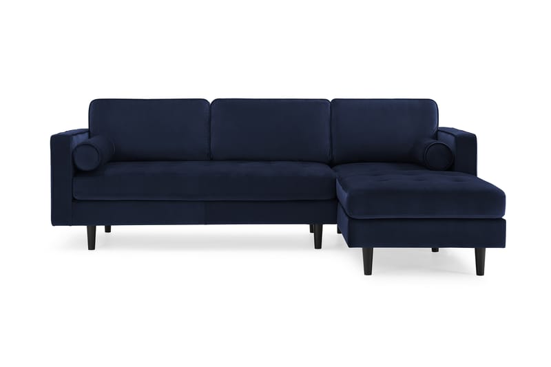 Olenne 2,5-seter Sofa med Sjeselong - Mørke blå - Møbler - Sofaer - Fløyelssofaer