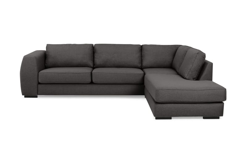 Optus 3-seters Sofa med Sjeselong Høyre - Mørkegrå - Tekstiler - Tepper & Matter - Moderne tepper - Ullteppe