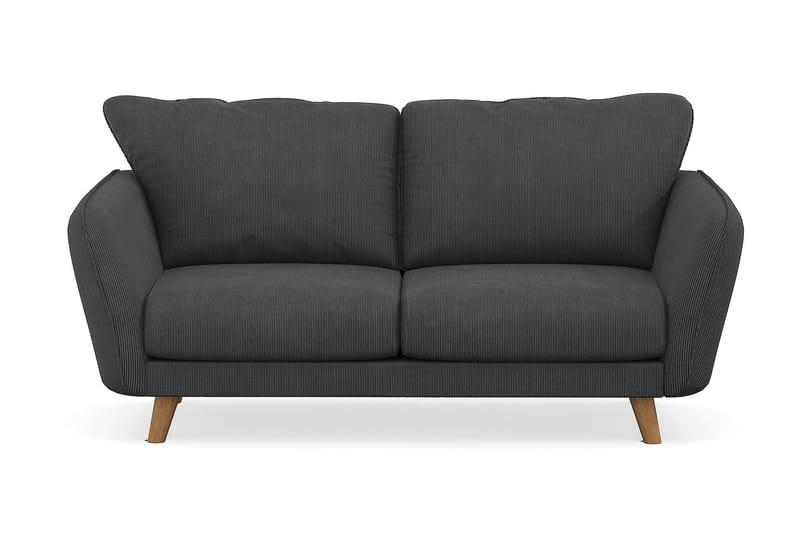 Trend Lyx 2-seter Sofa - Mørkegrå Kordfløyel - Møbler - Sofaer - Sofa med sjeselong - 2 seters sofa med divan
