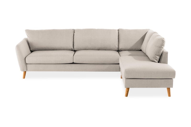 Trend Soffa 3-seter med Sjeselong Høyre - Beige - Møbler - Sofaer - Sofa med sjeselong - 3 seters sofa med divan