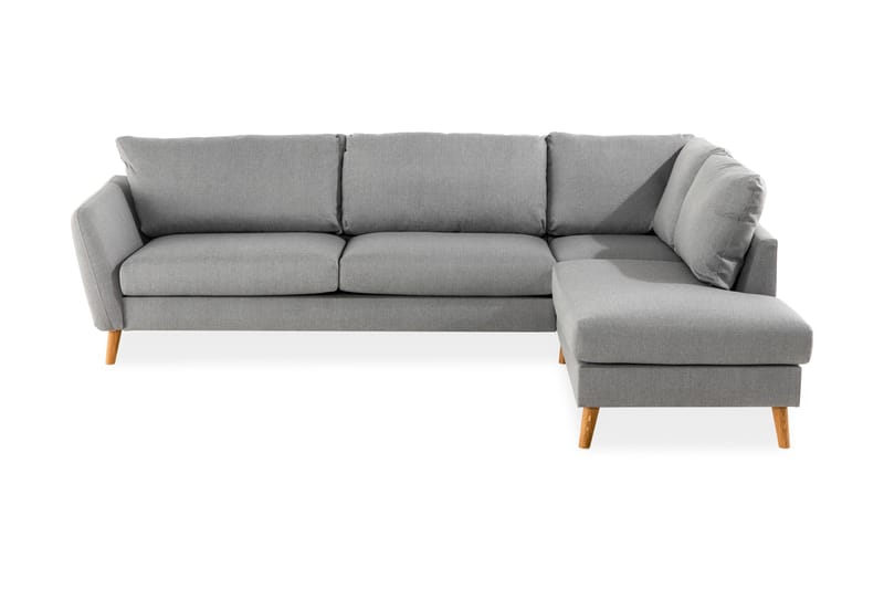 Trend Soffa 3-seter med Sjeselong Høyre - Lysegrå - Møbler - Sofaer - Sofaer med sjeselong - 3 seters sofa med divan