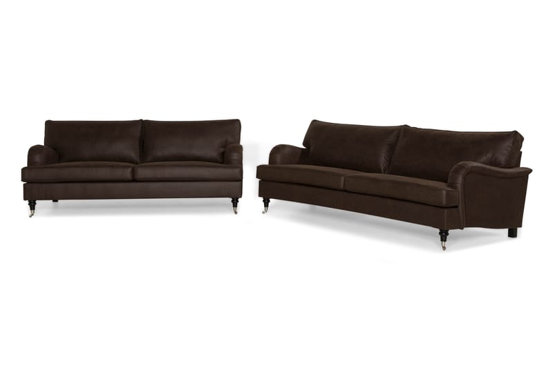 Howard Classic Sofagruppe 3,5-seter Rett + 2-seter Buet - Vintage Brun - Hagemøbler - Loungemøbler - Loungesett