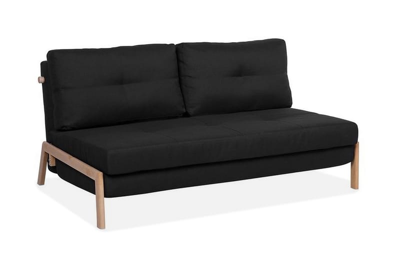 Edland Sovesofa 152 cm - Svart - Møbler - Sofaer - Sovesofaer - Futon - Futon sofa