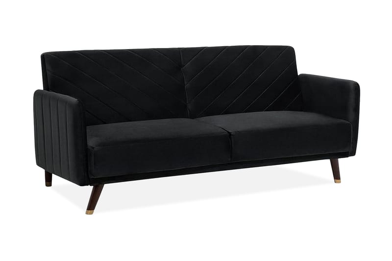 Senja Sovesofa 200 cm - Svart - Møbler - Sofaer - 3 seters sofa