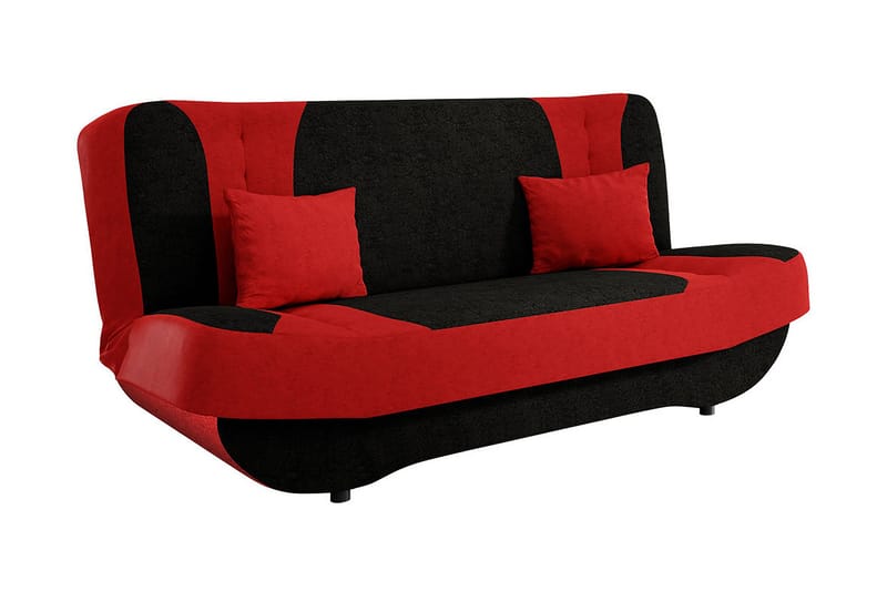 Sovesofa Pinto - Rød - Møbler - Sofaer - Fløyel sofaer