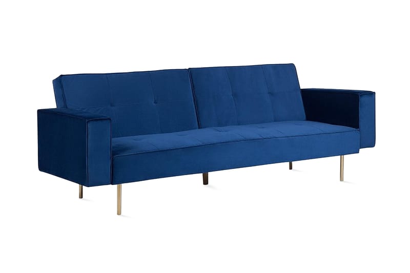 Visnes Sovesofa 218 cm - Blå - Møbler - Sofaer - Sovesofaer - Futon - Futon sofa