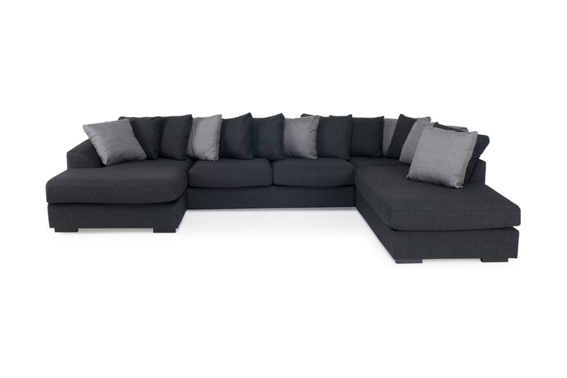 Alabama U-sofa med Divan Venstre - Mørkegrå - Møbler - Sofaer - U-sofa