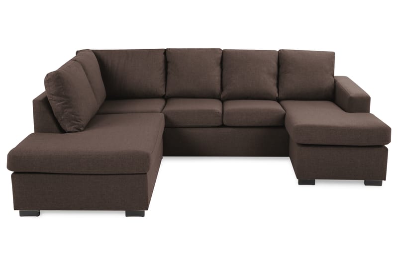 Crazy U-sofa Large Divan Høyre - Brun - Møbler - Sofaer - Skinnsofaer