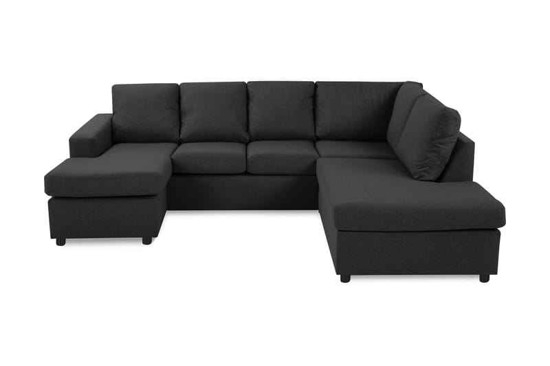 Crazy U-sofa Large Divan Venstre - Antrasitt - Møbler - Sofaer - Modulsofaer - Komplett modulsofa