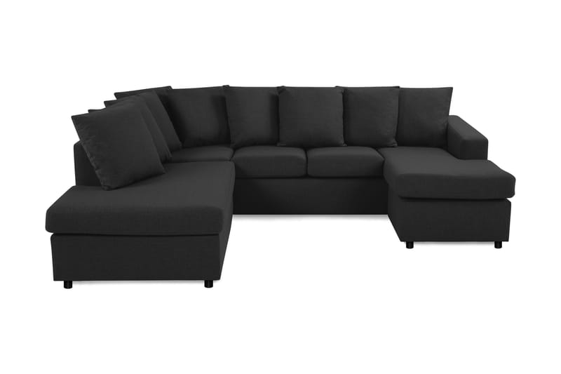 Crazy U-sofa Small Divan Høyre inkl. Konvoluttputer - Antrasitt - Møbler - Stoler & lenestoler - Krakk - Puff