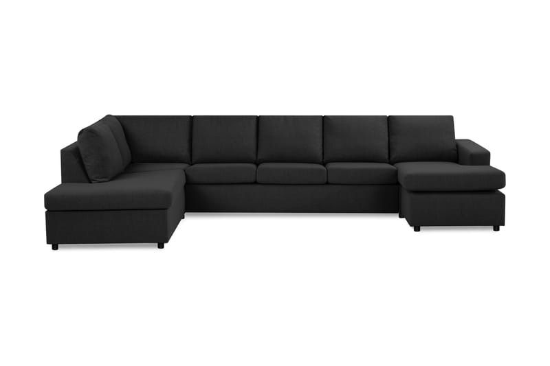 Crazy U-sofa XL Divan Høyre - Antrasitt - Møbler - Sofaer - Skinnsofaer