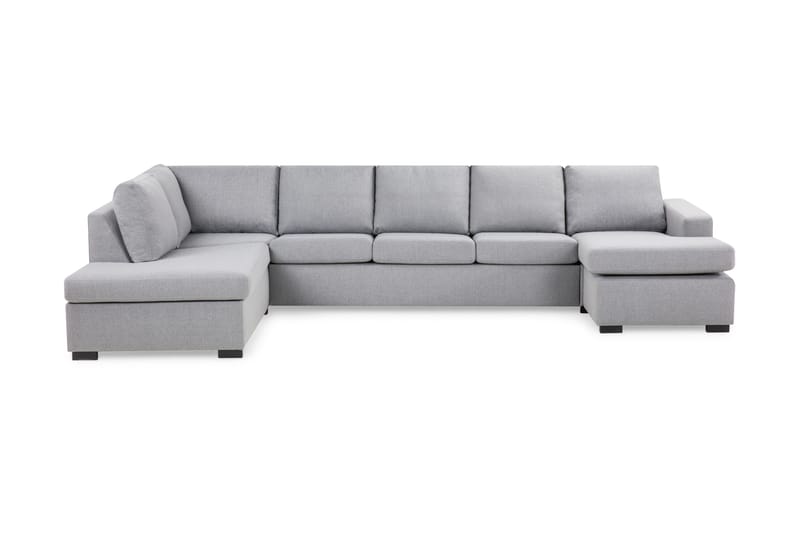 Crazy U-sofa XL Divan Høyre - Lysegrå - Møbler - Sofaer - Sofa med sjeselong