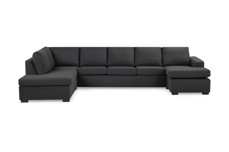 Crazy U-sofa XL Divan Høyre - Mørkegrå - Møbler - Sofaer - Skinnsofaer