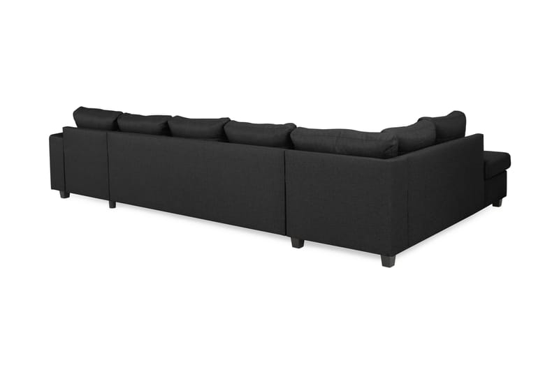 Houston U-sofa Large med Divan Høyre - Mørkegrå - Møbler - Sofaer - U-sofa