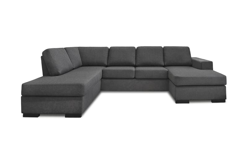 Nebraska U-sofa med Divan Høyre - Mørkegrå - Møbler - Sofaer - Fløyel sofaer