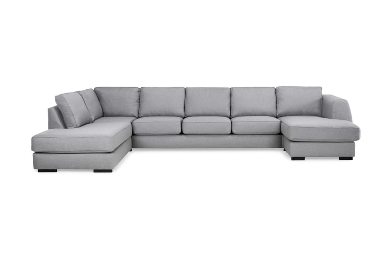 Optus U-sofa Large med Divan Høyre - Lysegrå - Møbler - Sofaer - U-sofa
