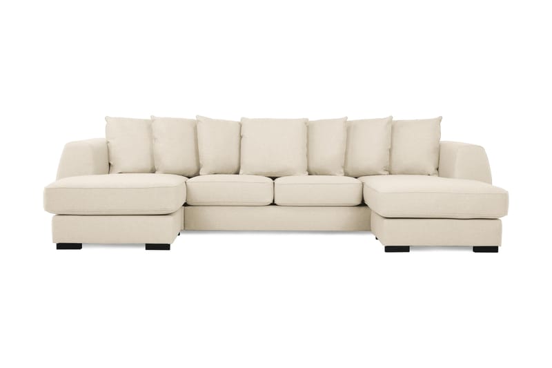 Optus U-sofa med Dobbeldivan inkl. Konvoluttputer - Beige - Møbler - Møbelsett - Møbelsett til stue