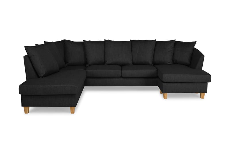 Wave U-sofa med Divan Høyre inkl. Konvoluttputer - Mørkegrå - Møbler - Sofaer - U-sofa
