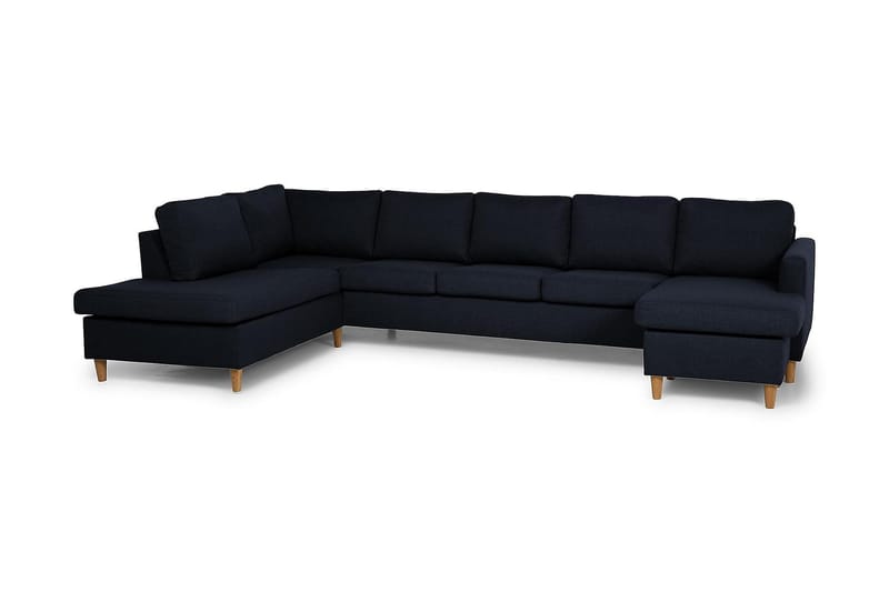Zero U-sofa Large med Divan Høyre - Blå - Møbler - Sofaer - U-sofa