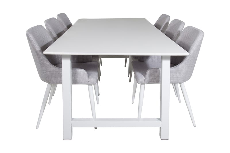 Naomi Spisebord med 6 Ridones Spisestoler - Møbler - Spisegrupper - Rektangulær spisegruppe