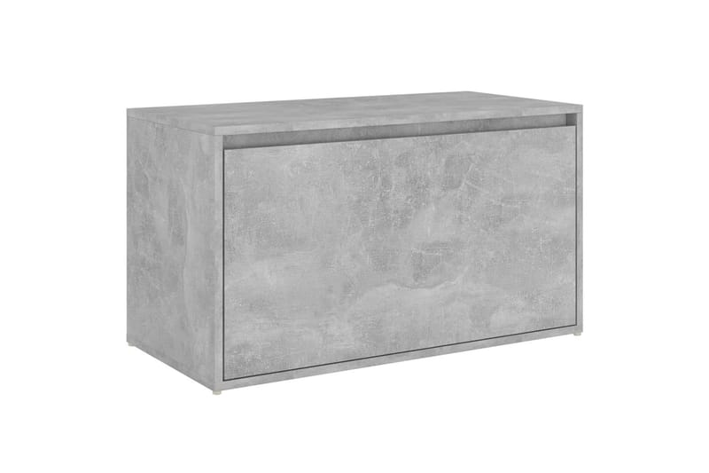 Gangbenk 80x40x45 cm betonggrå sponplate - Grå - Møbler - Stoler & lenestoler - Benk - Sittebenk med oppbevaring