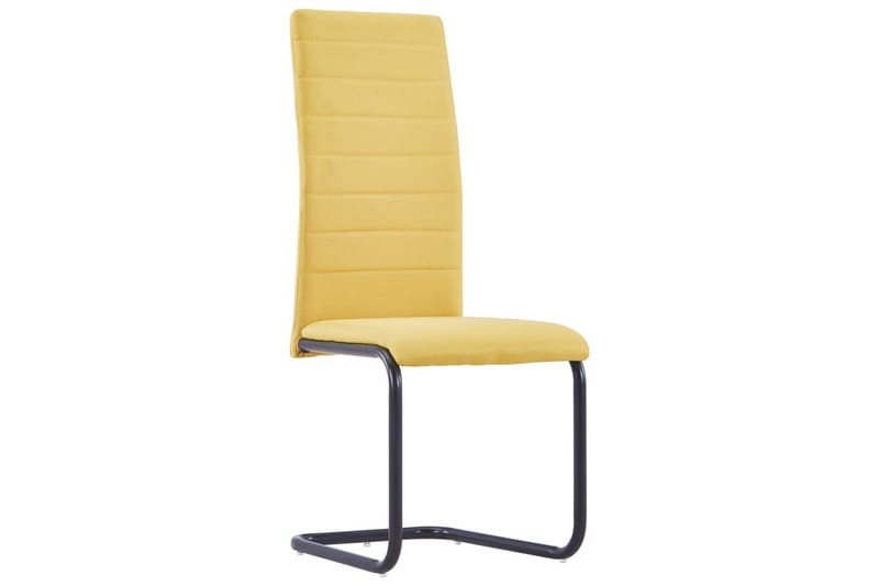 Frittbӕrende spisestoler 4 stk gul stoff - Gul - Møbler - Stoler & lenestoler - Karmstoler