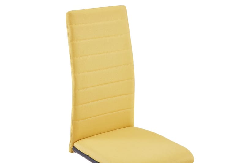Frittbӕrende spisestoler 4 stk gul stoff - Gul - Møbler - Stoler & lenestoler - Karmstoler