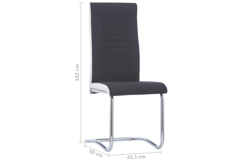 Frittbӕrende spisestoler 4 stk svart stoff - Svart - Møbler - Stoler & lenestoler - Karmstoler