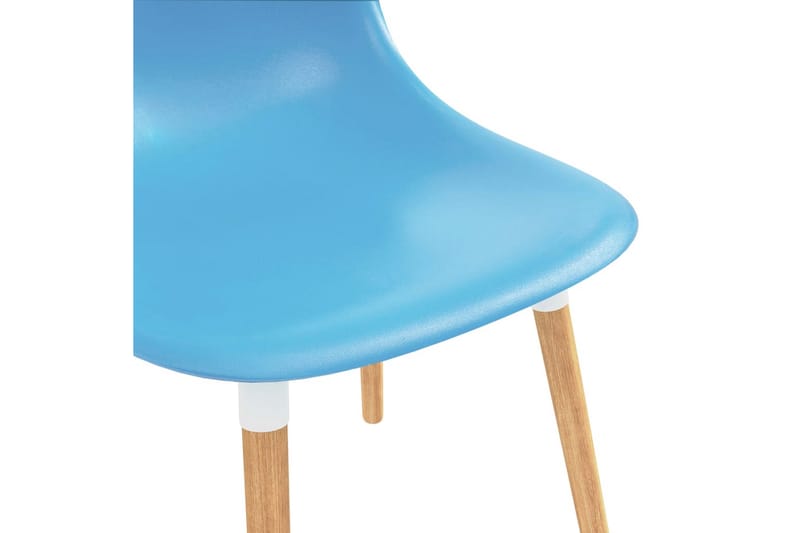 Spisestoler 2 stk blå plast - Blå - Møbler - Stoler & lenestoler - Karmstoler