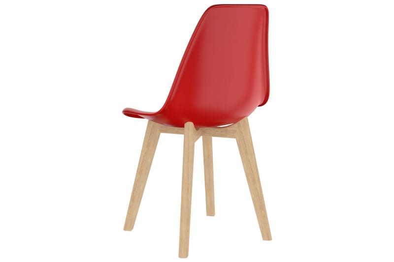 Spisestoler 2 stk rød plast - Rød - Møbler - Stoler & lenestoler - Karmstoler
