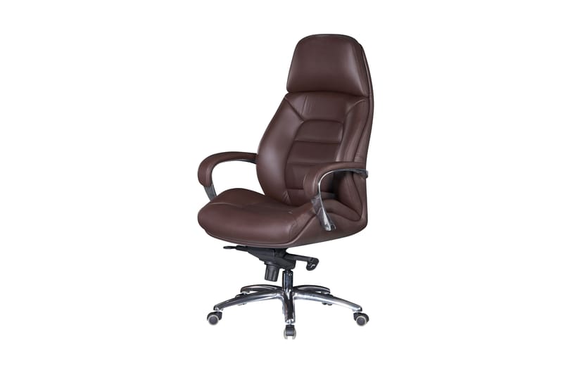 Hubdam kontorstol - Mørkebrun/Sølv - Møbler - Stoler & lenestoler - Kontorstol & skrivebordsstol