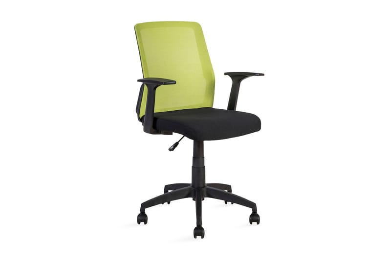 Kontorstol ALPHA 60x55xH875-95cm svart/grønn - Møbler - Stoler & lenestoler - Kontorstol & skrivebordsstol