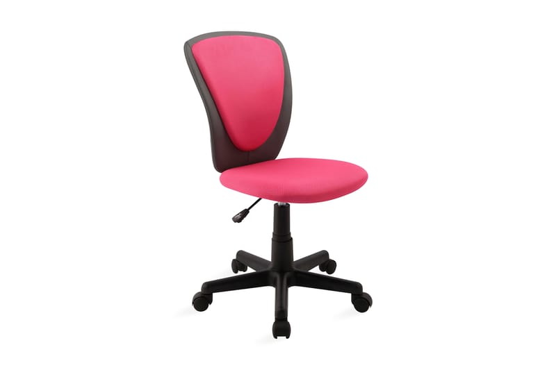 Kontorstol BIANCA 42x51xH82-94 farge: rosa / mørkegrå - Møbler - Stoler & lenestoler - Kontorstol & skrivebordsstol