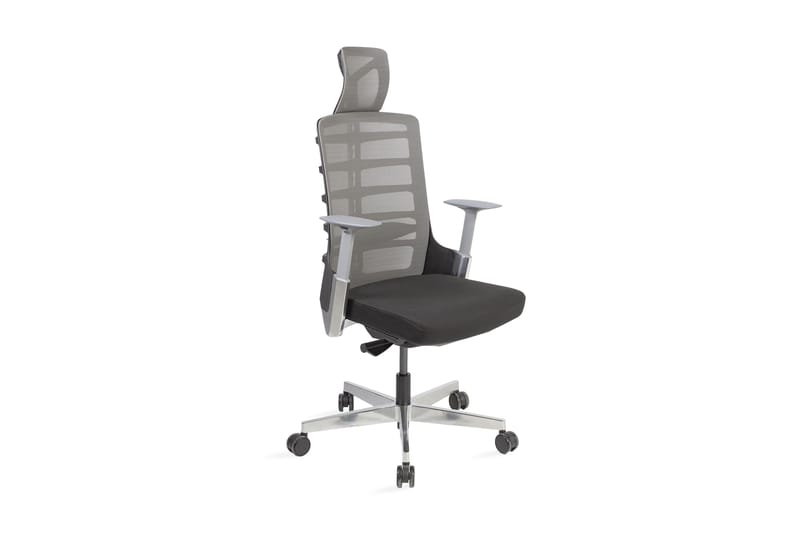 Kontorstol SPINELLY 70x70xH118-128cm svart / grå - Møbler - Stoler & lenestoler - Kontorstol & skrivebordsstol