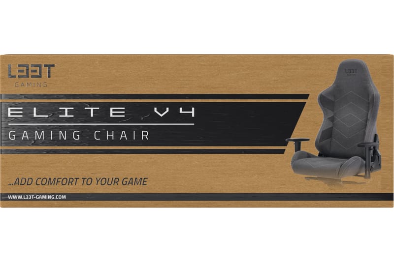L33T-Gaming Elite V4 Gaming Chair (Canvas) - Lys - L33t Gaming - Møbler - Stoler & lenestoler - Kontorstol & skrivebordsstol
