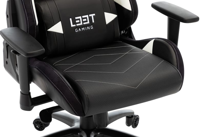 L33T-Gaming Elite V4 Gamingstol (PU) - Hvit - L33t Gaming - Møbler - Stoler & lenestoler - Kontorstol & skrivebordsstol