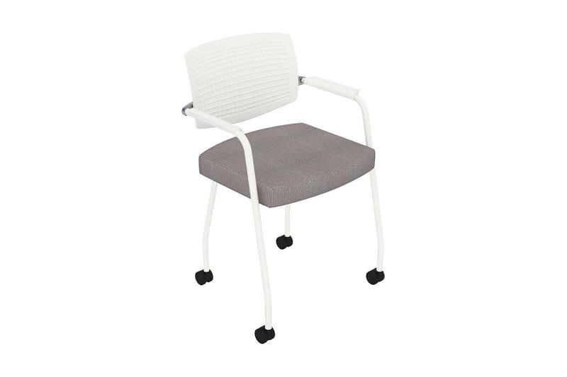 Woodfoot arbeidsstol med hjul - Hvit / Antrasitt - Møbler - Stoler & lenestoler - Kontorstol & skrivebordsstol