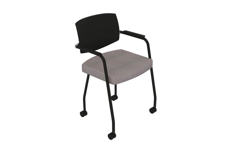 Woodfoot Arbetsstol med Hjul - Svart/Lysegrå - Møbler - Stoler & lenestoler - Kontorstol & skrivebordsstol