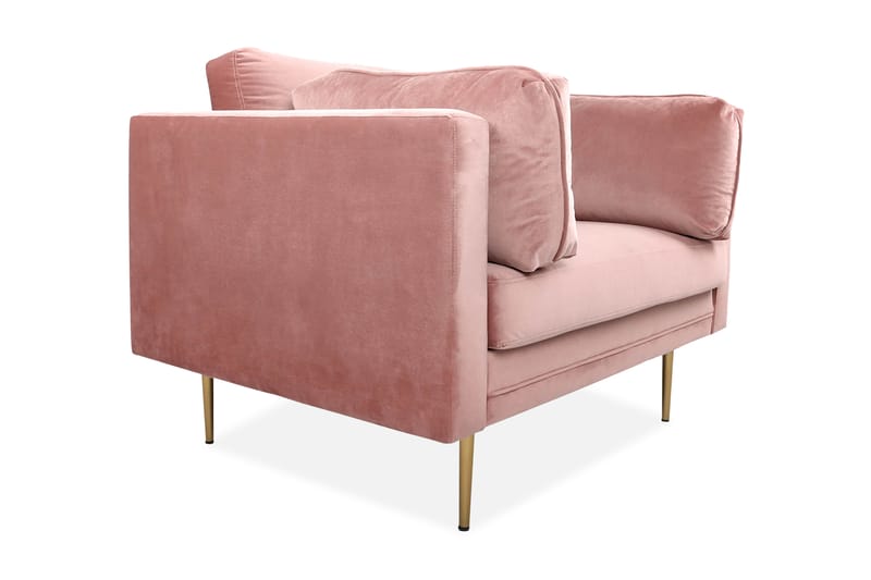 Bloom Fløyelslenestol - Rosa - Møbler - Sofaer - 3 seters sofa