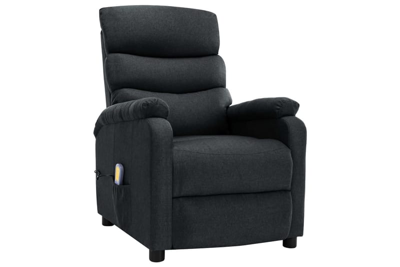 Massasjestol mørkegrå stoff - Grå - Møbler - Stoler & lenestoler - Lenestoler - Massesjestol & massasjelenestol