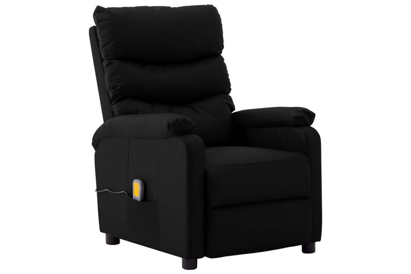 Massasjestol svart kunstskinn - Svart - Møbler - Stoler & lenestoler - Lenestoler - Massesjestol & massasjelenestol