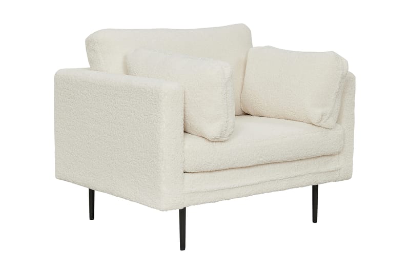 Bloom Lenestol - Hvit / Teddystoff - Møbler - Sofaer - 4 seters sofa