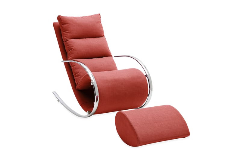 Kalyal Lenestol 67 cm - Rød - Møbler - Møbelsett - Møbelsett til stue