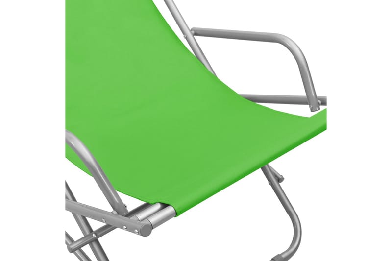 Solstoler 2 stk stål grønn - grønn - Møbler - Stoler & lenestoler - Snurrestoler & Gyngestoler