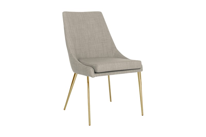 Abby Chair Lys grå / Messing oval - Møbler - Stoler & lenestoler - Spisestuestoler & kjøkkenstoler