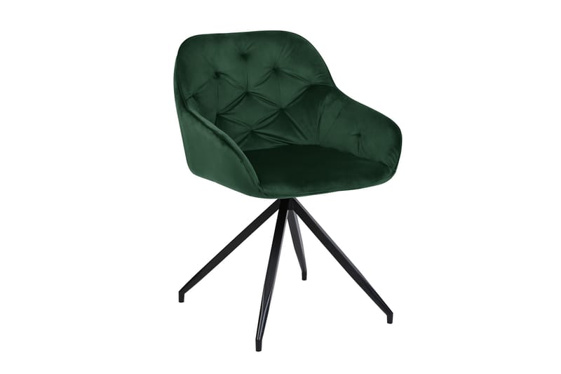 Brit Chair Velvet Mørk grå - Møbler - Stoler & lenestoler - Spisestuestoler & kjøkkenstoler