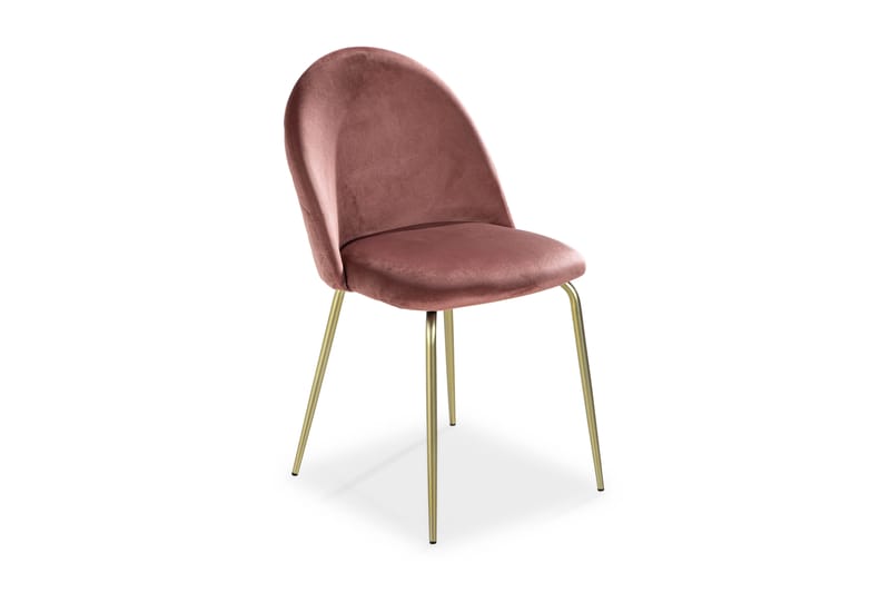 Elba Kjøkkenstol - Rosa/Messing - Møbler - Bord - Spisebord & kjøkkenbord