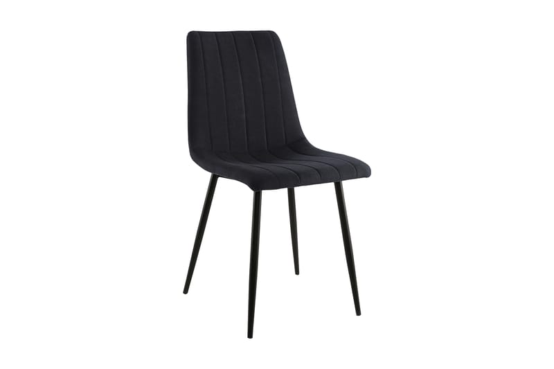 Michelle Chair Black / Matt Black Velvet - Møbler - Stoler & lenestoler - Spisestuestoler & kjøkkenstoler