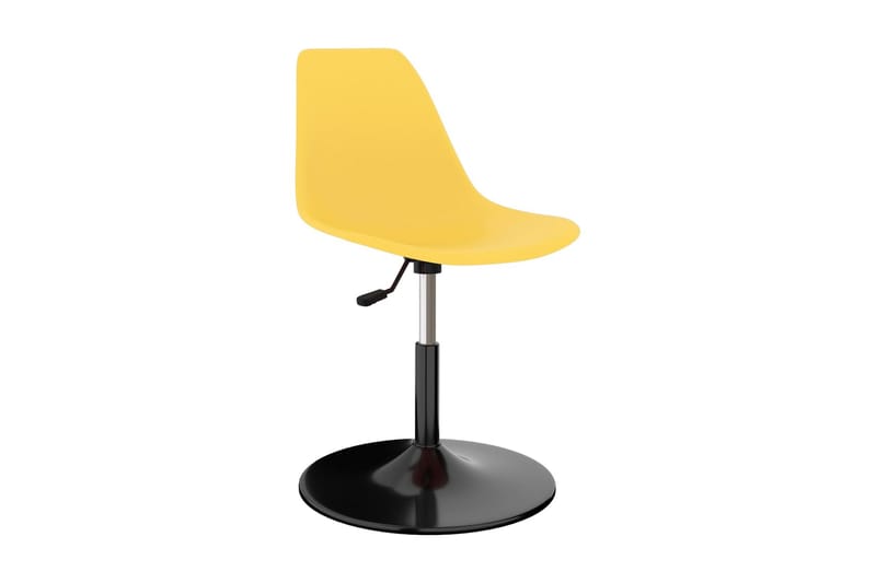 Svingbare spisestoler 6 stk gul PP - Gul - Møbler - Stoler - Spisestuestoler & kjøkkenstoler