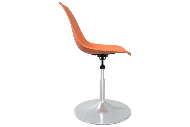 Svingbare spisestoler 6 stk oransje PP - Oransj - Møbler - Stoler & lenestoler - Spisestuestoler & kjøkkenstoler